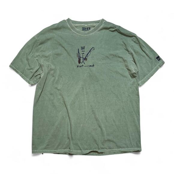 Rott Shirt Co Tee XXL - Washed Sage Green Blast & Cast Outdoor Graphic - Picture 1 of 5